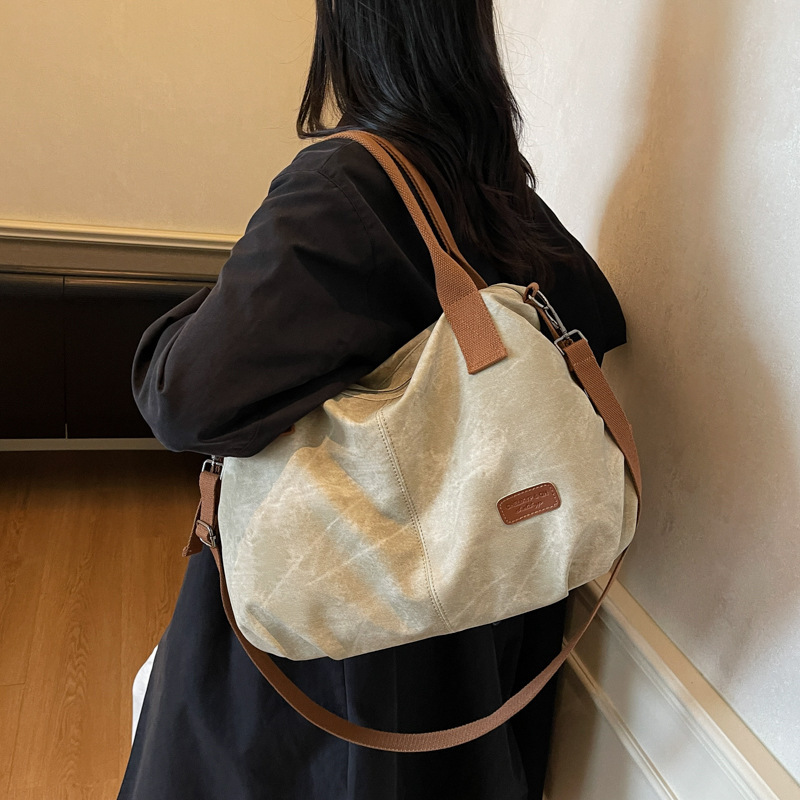 大容量手提包包女2025新款休闲单肩斜挎包百搭单肩通勤腋下托特包|undefined