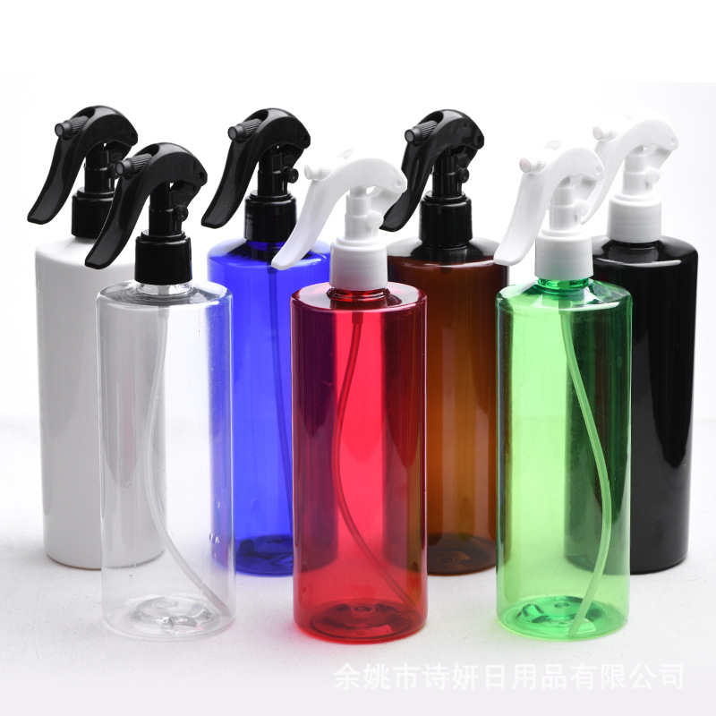 厂家供应500ml平肩小老鼠喷雾瓶酒精塑料瓶手扣式水瓶消毒喷瓶