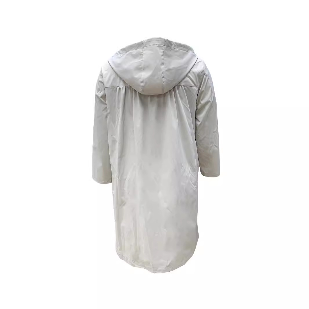 ​Women's Plus Size Casual Hooded Windbreaker Jacket Long Sleeve Lightweight Outerwear For Spring & Autumn​_ecoleips.com