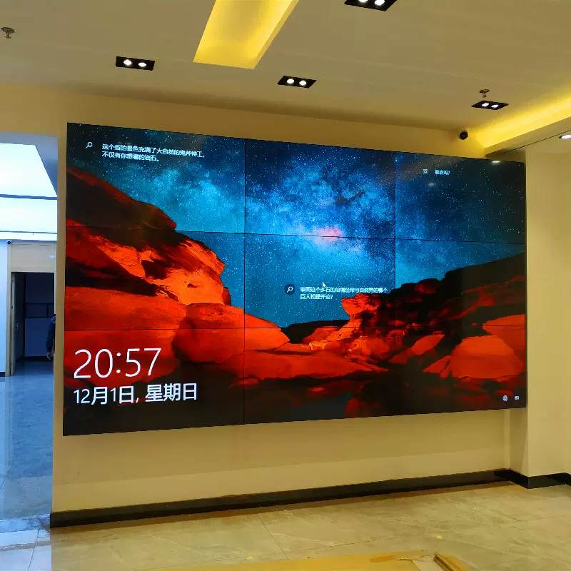 46/49/55/65寸液晶LED拼接屏无缝电视墙展厅广告机监控显示器触控