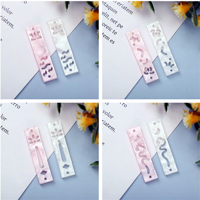 Retro Acrylic Pendant DIY Jewelry Accessories Earrings Handmade Materials Ancient Style Hairpin Pendant DIY Accessories Wholesale