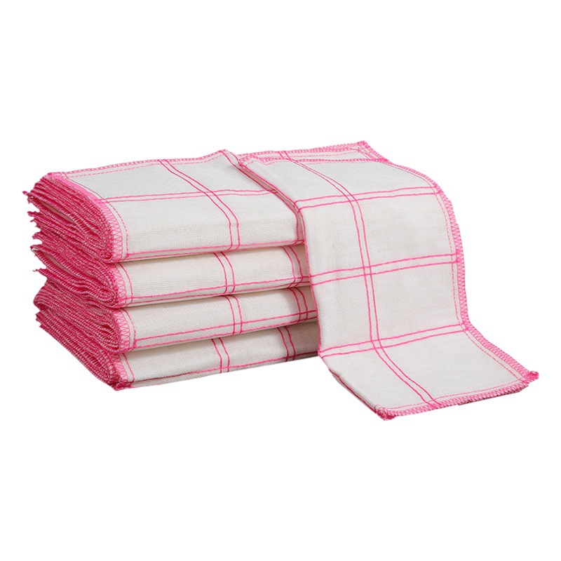 Plato de tela directa de fábrica antiadherente aceite absorbente no-pelusa trapo fregado cocina engrosada hilo de algodón puro Tazón de toalla