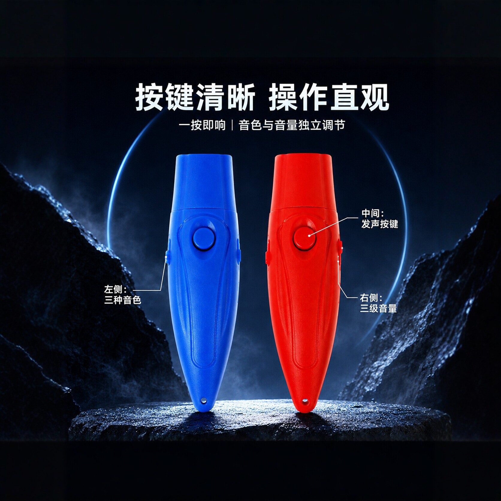 Electronic whistle, three-tone high-pitched whistle, referee whistle, sports competition training coach whistle