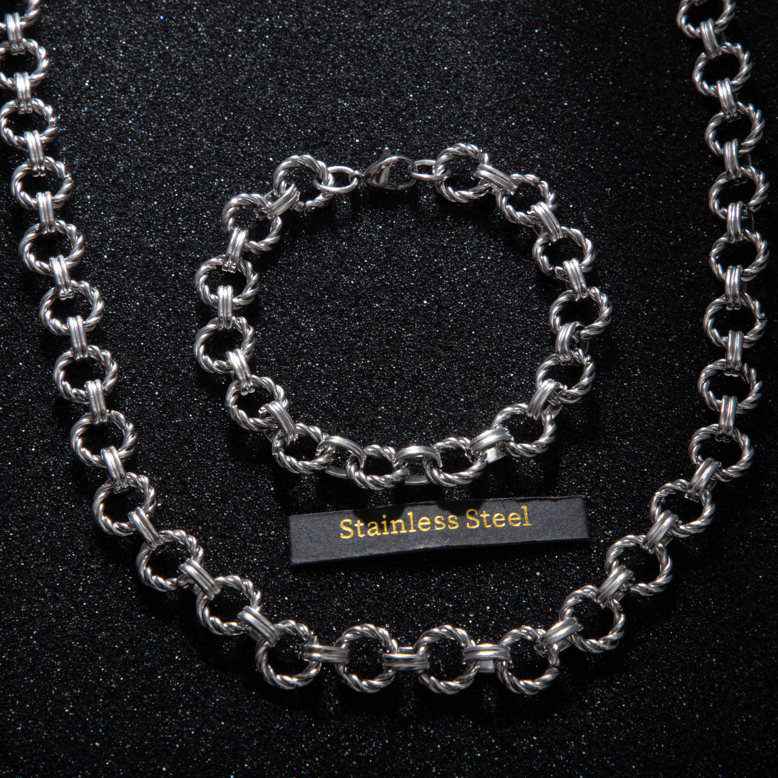 1 Piece Quantity 1 Piece Titanium Steel Chain Chain Vacation Classic Style Solid Color