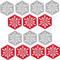 クロスボーダークリスマスフェルトコースターひし形デスクトップ断熱滑り止めマット祭り行列テーブル飾り
