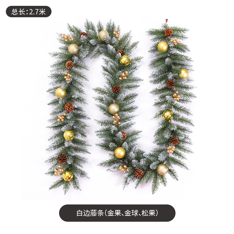 La fábrica transfronteriza directa de Navidad decoración ratán artificial ratán PVC señaló borde blanco ratán Hotel decoraciones