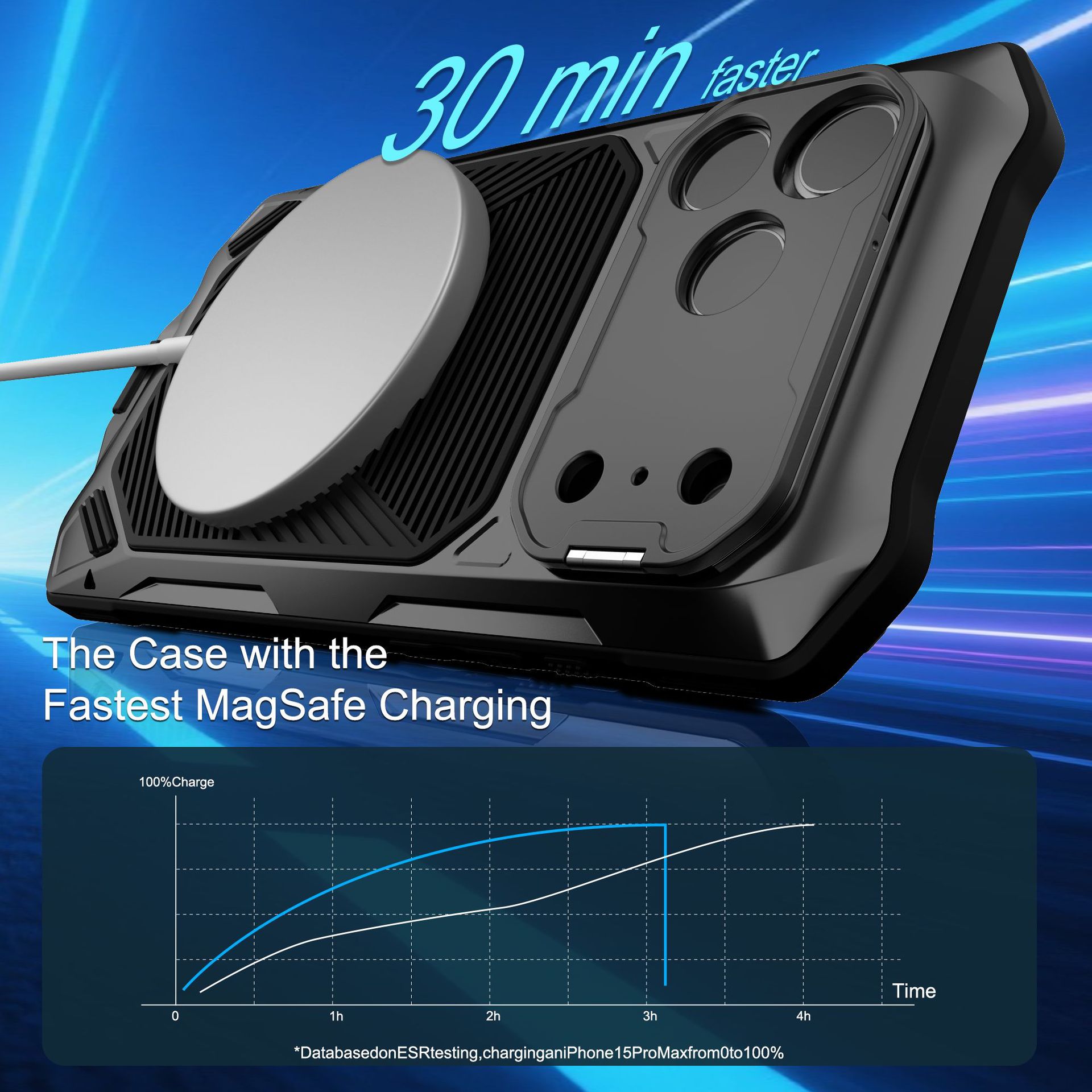 Ốp lưng điện thoại silicon mềm chống rơi, hỗ trợ sạc từ tính cho iPhone 17 Pro Max / 17 Air — Đen, Bạc, Đỏ, Xanh dương chi tiết 4
