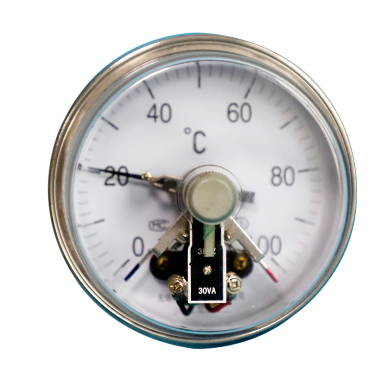 雪浪特种仪表 WSSX-411电接点双金属不锈钢万向型工业湿度计表