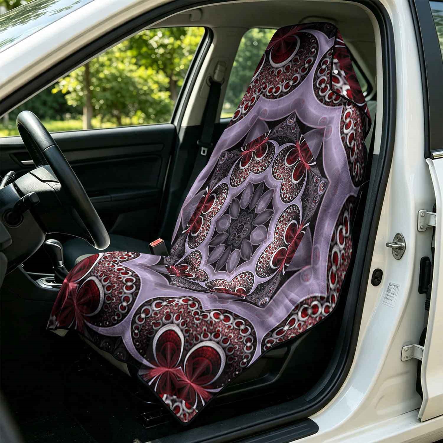 Geometric Bath Towel Car Seat Cover 2-in-1 Microfiber Outdoor Beach Car Dual-Use Universal Seat Cushion