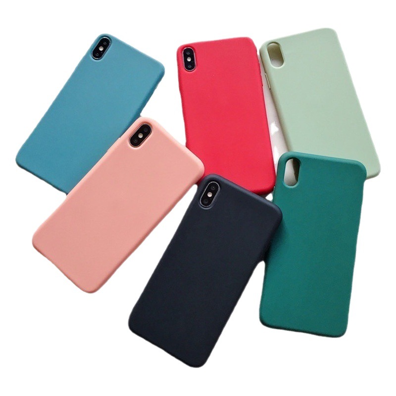 Adecuado para iPhone14/11 funda de teléfono de silicona apple XSMAX esmerilado XR funda suave 7 apple 12Pro material 8p