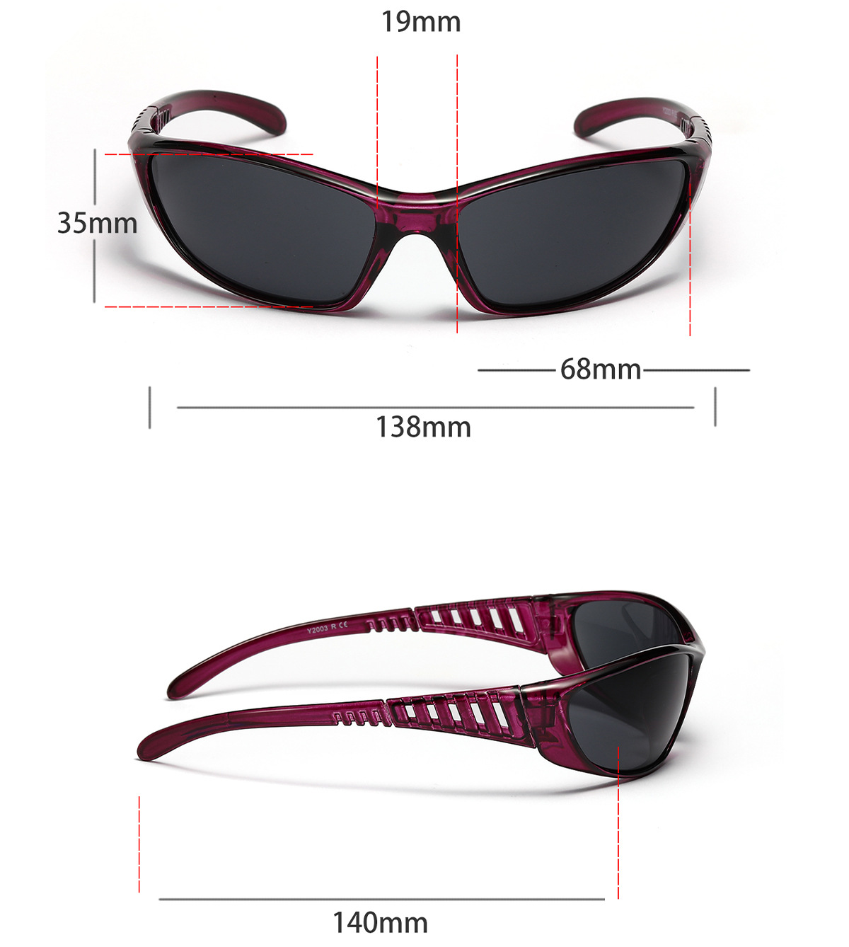 Fashion Color Block Pc Square Patchwork Full Frame Women's Sunglasses display picture 8