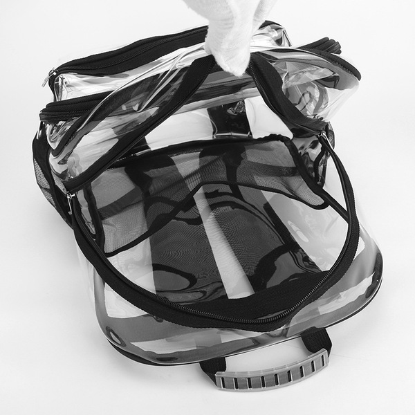 transparent backpack PVC