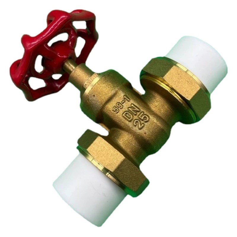 PPR задвижка Двойной Союз горячего расплава задвижки PPR медный корпус медный сердечник задвижка медные задвижки pert задвижка