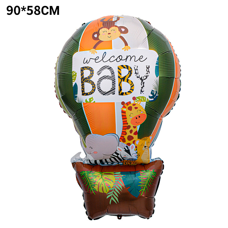El género del globo de película de aluminio de WELCOME BABY revela la bola en la bola, el niño niña da la bienvenida a la decoración del pastel del bebé