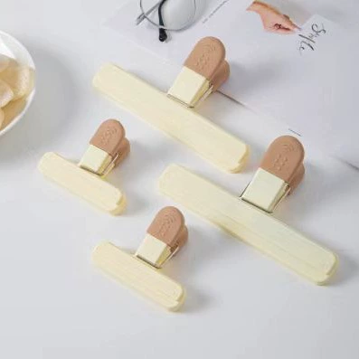 Копия silicone fresh -keeping clip многоцелевой пищевой - grade герметичная застежка для закусок, влагостойкая, простой пластиковый пакет - закрутка