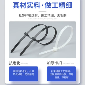 [HD海达扎带8×系列 一次性塑料锁紧带 自锁扎带 线扎 工业扎带]