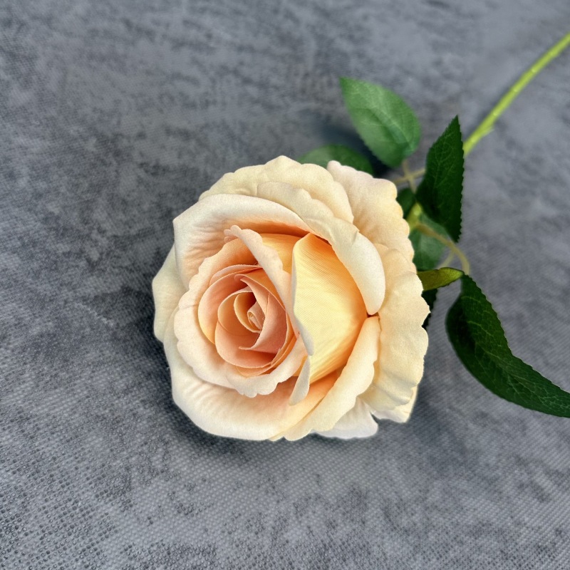 Rosas de tela única flores de tela