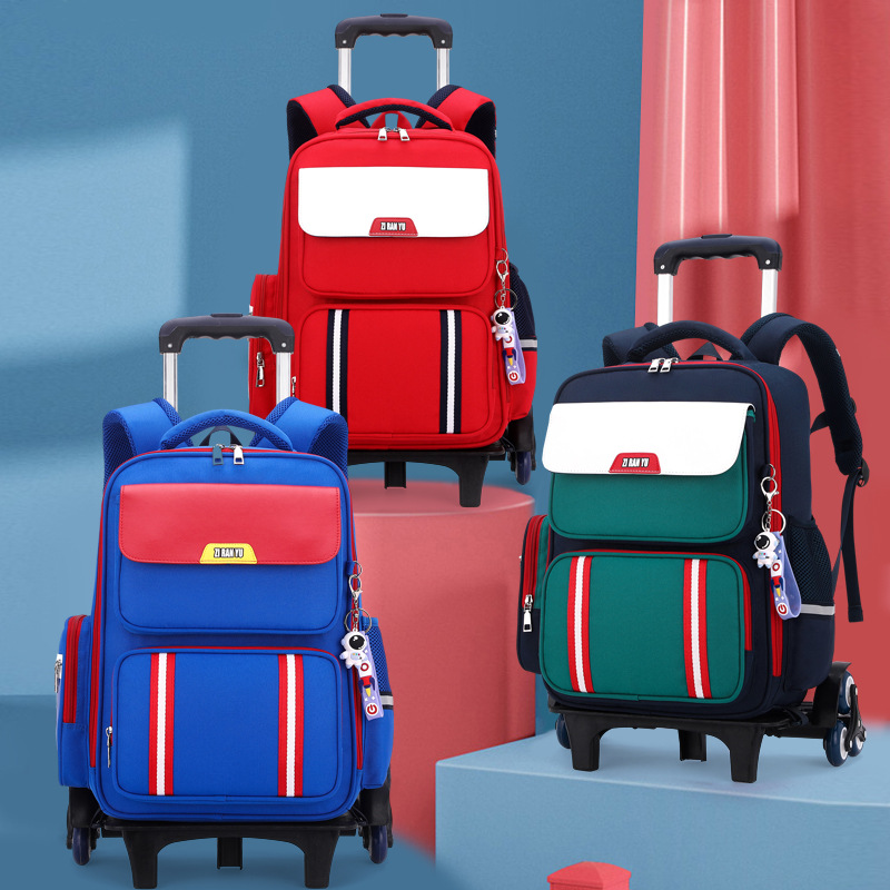 Mochila escolar de tirón de pescado natural para estudiantes de primaria de 1 a 5 años, niños y niñas, explosiones transfronterizas ligeras a prueba de salpicaduras