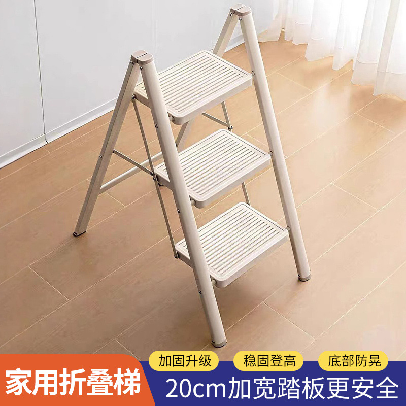 Cross-Border Flower Stand Ladder, Household Folding Small Ladder Stool, Lightweight Folding Indoor Multi-Purpose Storage Flower Stand Ladder
