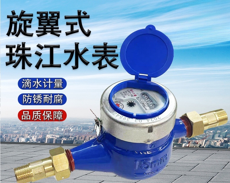 水表家用分分自来水出租房国标智能数字旋翼式表防滴漏