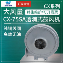 狮歌透浦式CX-75SA鼓风机低噪音排尘防爆三相电400W离心中压风机