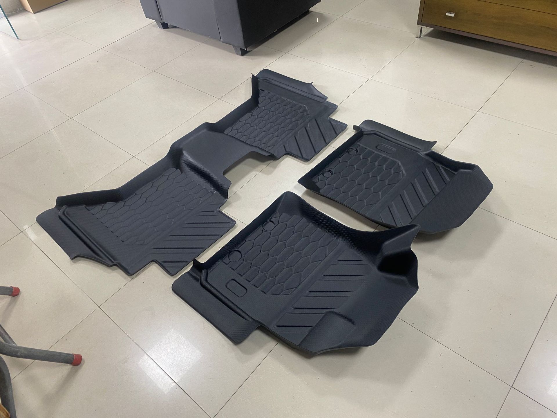 D-MAX Floor Mats 2020-2024 TPE Car Mats Anti-Slip Waterproof Black