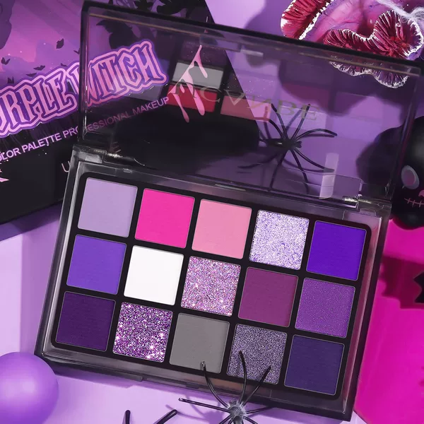 Ucanbe Fifteen-Color Eyeshadow Palette, Internet Celebrity Earth-Toned Matte Nude Makeup, Dreamy Holiday Makeup