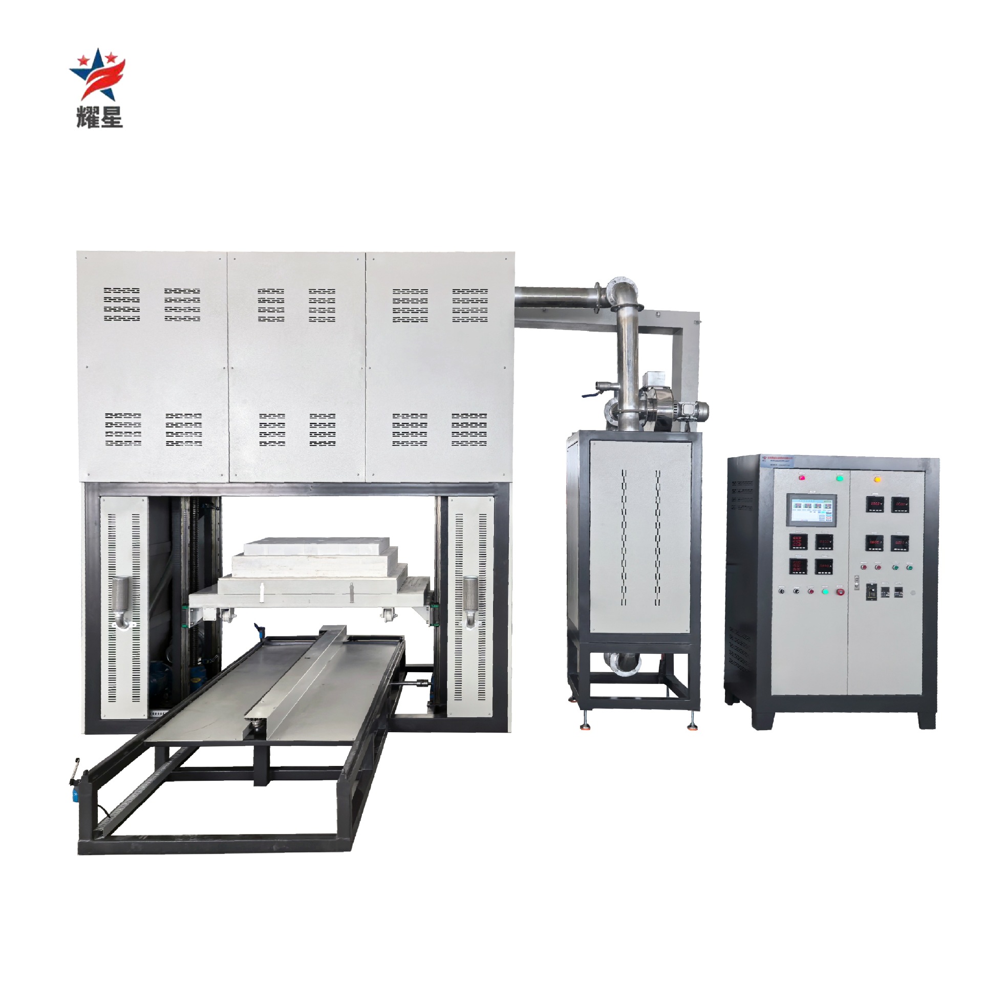 1700度高温钟罩炉 升降式陶瓷烧结炉 砂轮结合剂钟罩窑炉排胶脱脂