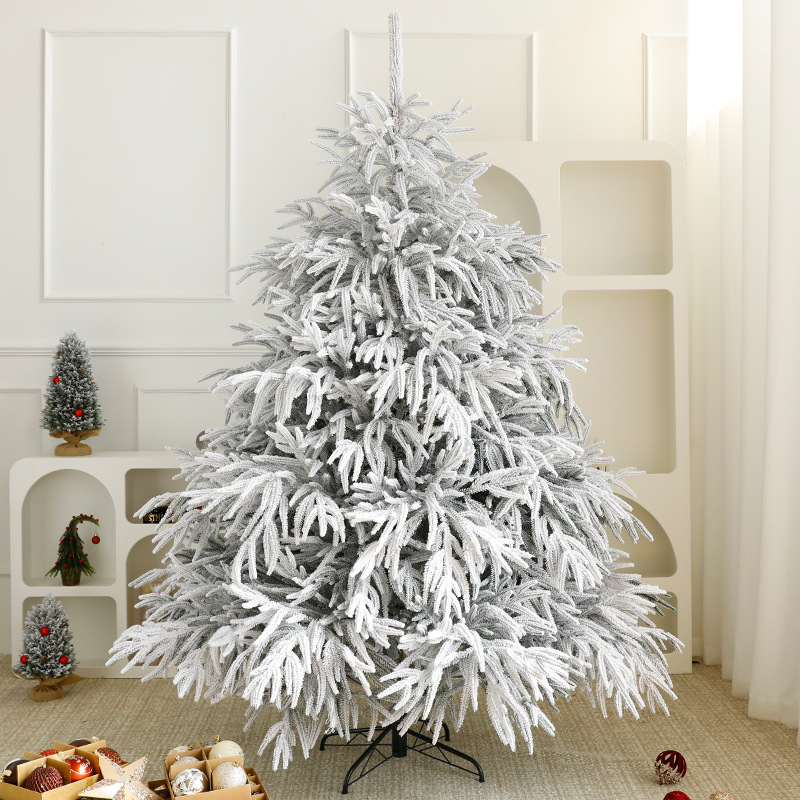 Amazon gran PE puro árbol de Navidad automático DIY decoración de Navidad decoración de decoración