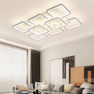 Lámpara de techo atmosférica acrílico suministro transfronterizo LED rectangular sala de estar lámpara creativa dormitorio comedor lámpara de estudio