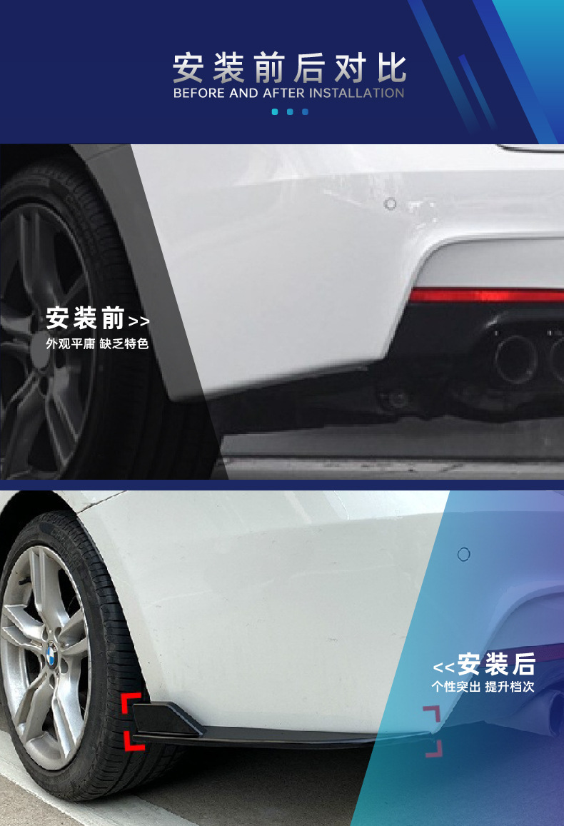 BMW F30 F31 3 Series Body Kit Front Lip Grille Spoiler