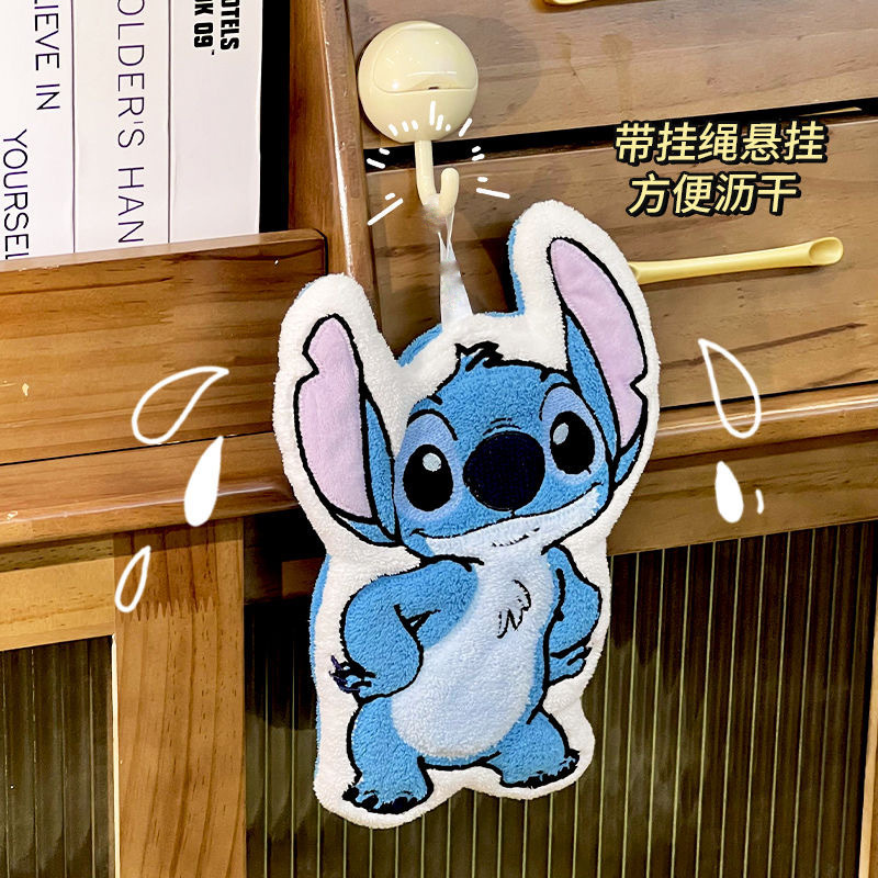 漫画のステッチの形をしたハンドタオル、コーラルベルベット、糸くずの出ない、吸水性、柔らかい、二重層、厚みのある、家庭用、子供用、速乾性|undefined