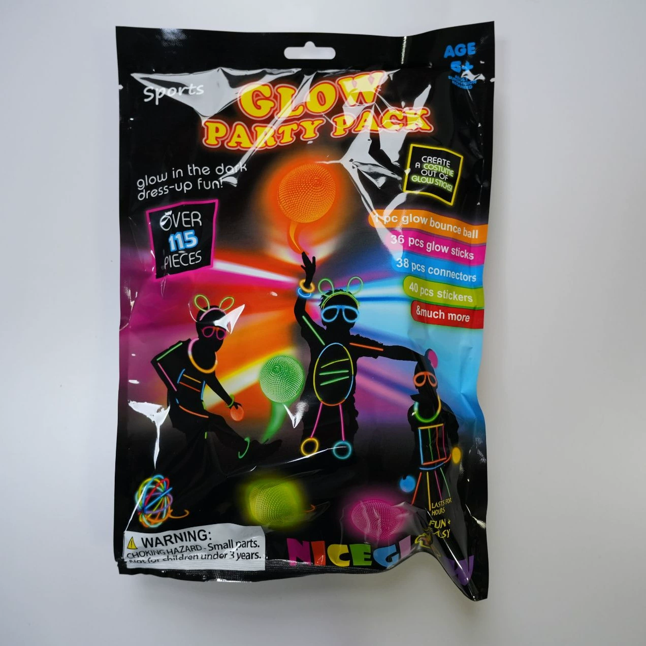 Подарочный пакет флуоресцентная игрушка светящийся костюм светящаяся палка светящийся палка пакет DIY браслет вечеринка KTV