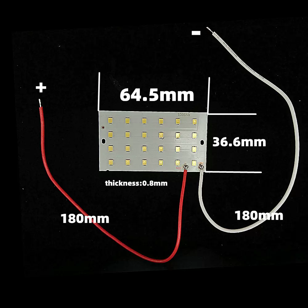 3.2V5W光源板太阳能灯灯板3.7V太阳能壁灯光源板发光板柱头灯灯板
