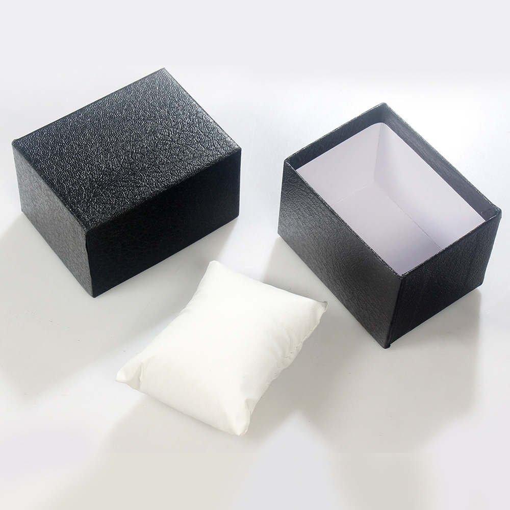 Caja de reloj en vivo Tiktok embalaje caja de reloj de cuero pu caja de embalaje de tapa de joyería en stock caja de reloj