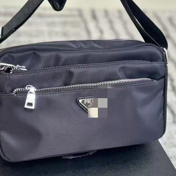 Casual Shoulder Bag for Men and Women, Oxford Cloth Waterproof Business Small Bag, Wallet, Multi-Layer Crossbody Bag for Middle-Aged and Elderly Travel
