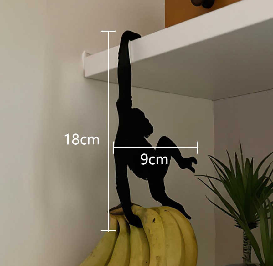 Estación independiente transfronteriza creativa metal mono colgante hierro gorila gancho multi-funcional hierro decoración almacenamiento rack