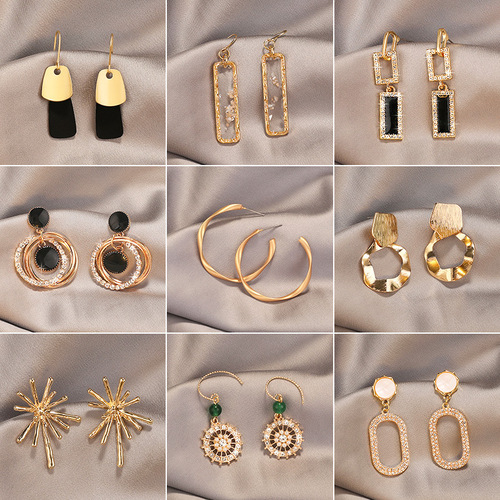 8 New S925 Silver Needle Earrings for Women Internet Celebrity Trendy Jewelry Long Tassel Earrings Korean Fashion Earrings Wholesale