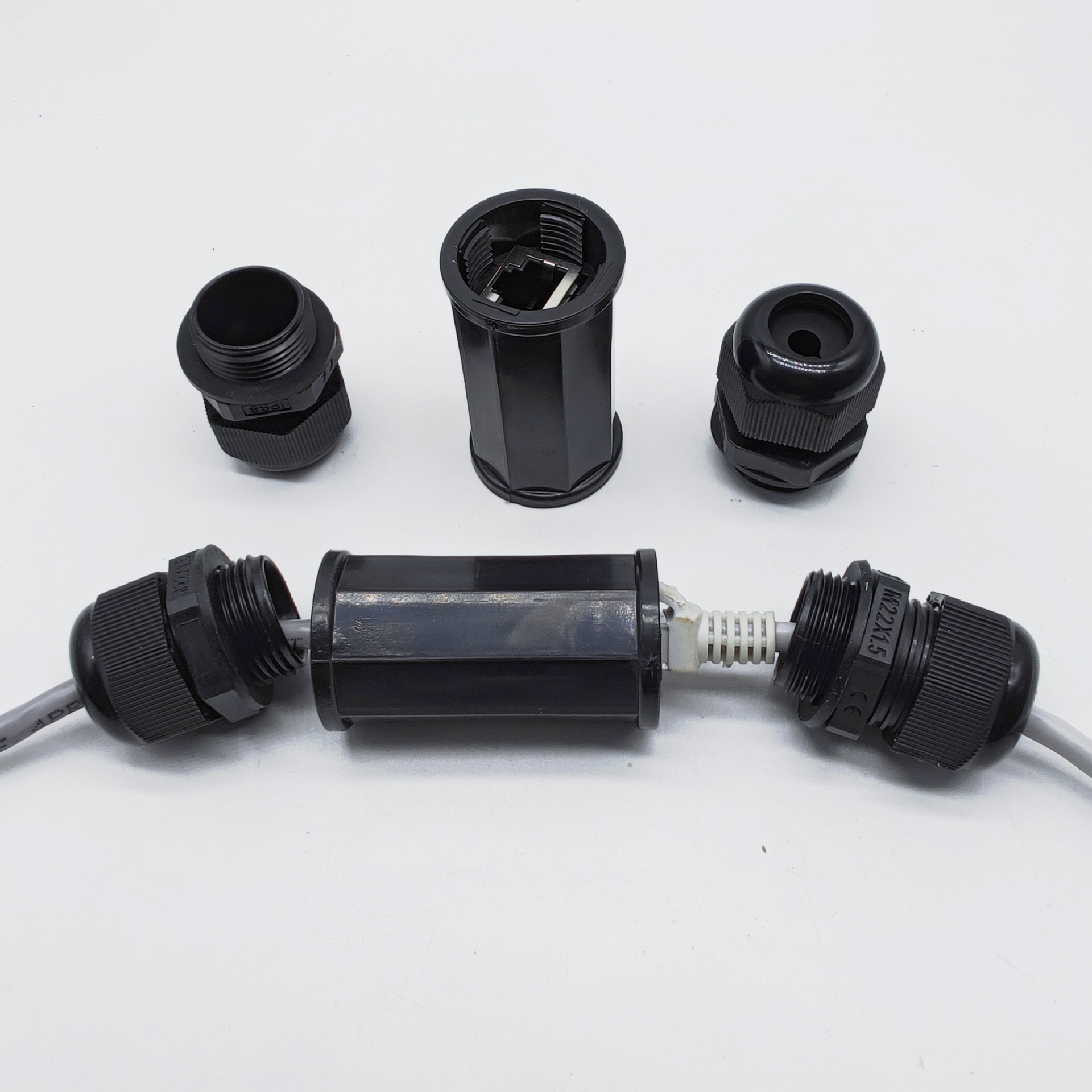 RJ45M22Z����������������̫���߶���ֱͨ���ٶԽ��ӳ���ˮ������