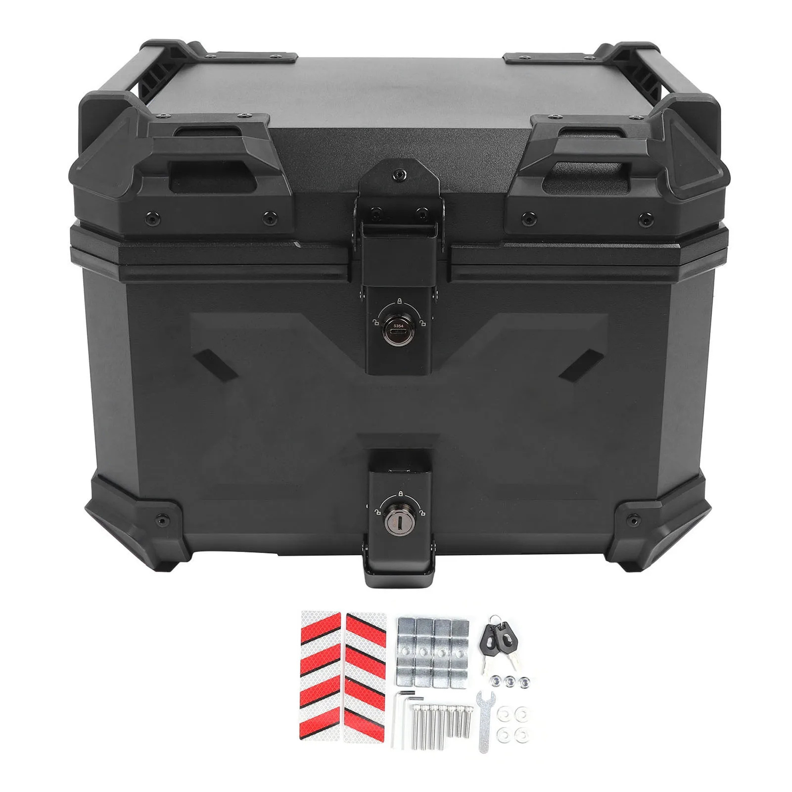 Universal 45L High-Strength Abs Waterproof Quick-Release Anti-Collision Large-Capacity Storage Rear Trunk for Motorcycles and Electric Vehicles