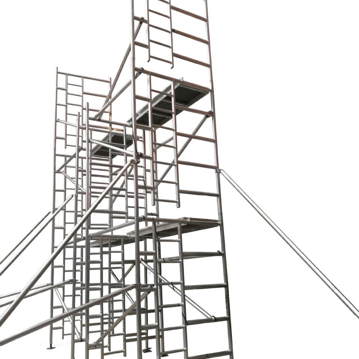 创笙现货铝合金带梯电梯产地货源双宽直爬快装脚手架4m直爬梯阔架