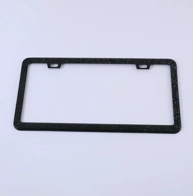 License plate holder/license plate holder Stainless Steel US Gauge License Plate - black