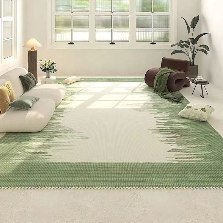 夏季輕奢圈絨客廳地毯清新客廳臥室侘寂沙發茶几墊高級床邊ins風