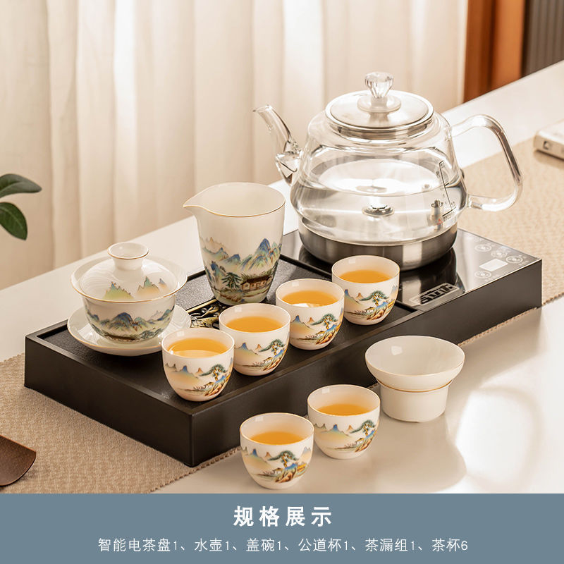 길리다 흑금석 물주전자, 누워있는 호랑이와 숨은 용 덮은 그릇