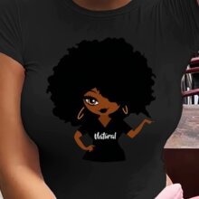 独立站新款春夏速卖通女式非洲大码性感女装厂家宽松可爱t-shirt