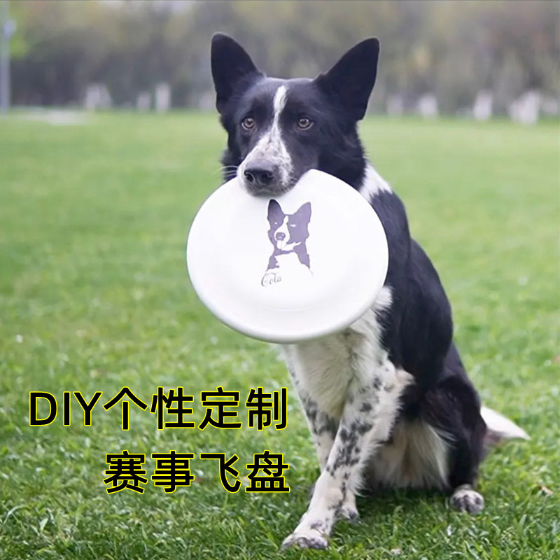 DIY personality customized Pets Frisbee 235/240 standard Event Frisbee Pets Toys match Edge of husbandry train