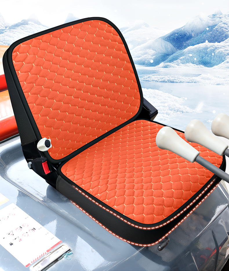 New excavator forklift winter seat cover forklift engineering vehicle agricultural vehicle general warm short plush seat cover cross-border