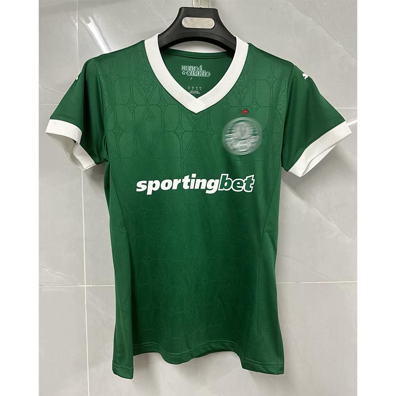 Camiseta de Fútbol del Palmeiras de Poliéster Personalizable y Manga Corta para Deportes
