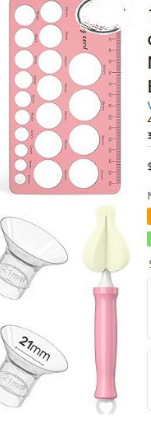 젖꼭지 자 + 스펀지 브러쉬