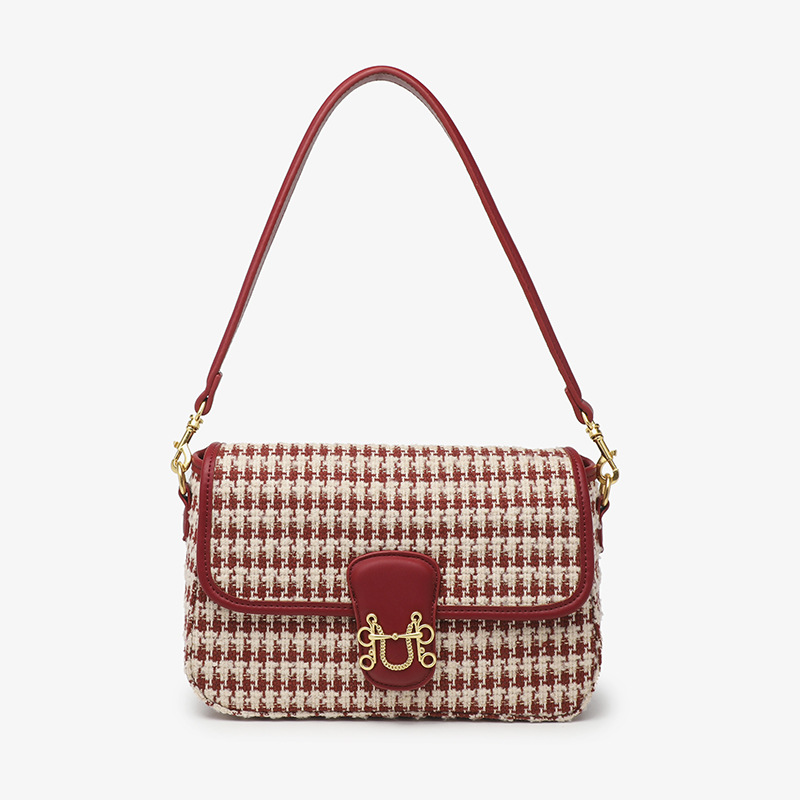 2024 Autumn New Trendy Bird Pattern Underarm Small Square Fashion Versatile Single Shoulder Oblique Straddle Women's Bag_voghion.com